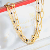 Titanium Steel Three-Layered Bracelet - Trendsi - Flyclothing LLC