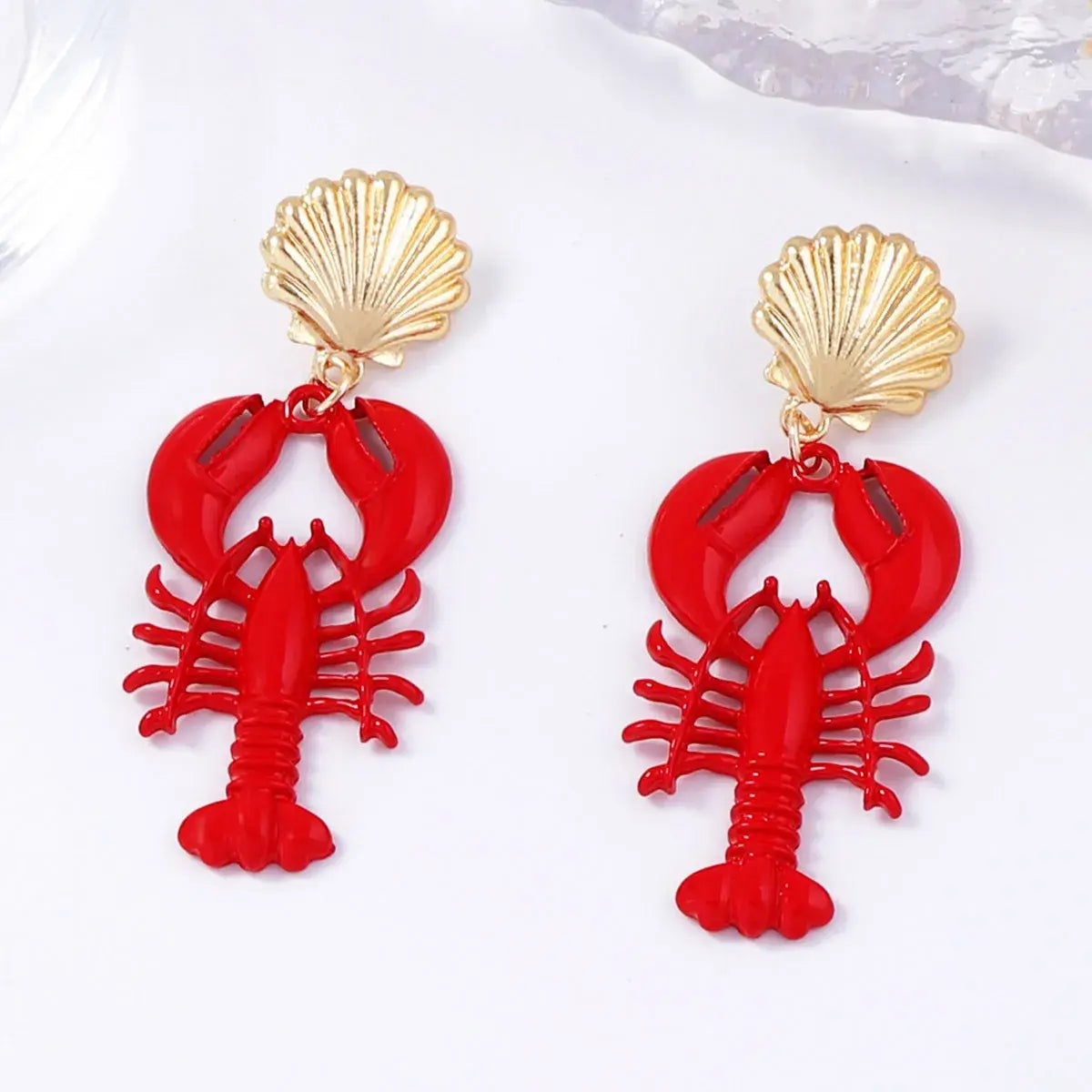 18K Gold-Plated Stainless Steel Drop Earrings - Trendsi - Flyclothing LLC