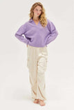 HYFVE Approach Satin Drawstring Hem Cargo Pants - Trendsi - Flyclothing LLC