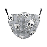 Digital Printing Halloween Skull Pumpkin Creative Design Double-layer Dustproof Mask - My Store - Flyclothing LLC