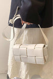 Zenana Vegan Leather Woven Crossbody Bag - Trendsi - Flyclothing LLC