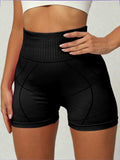 High Waist Active Shorts - Trendsi - Flyclothing LLC
