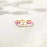925 Sterling Silver Bow Ring - Trendsi