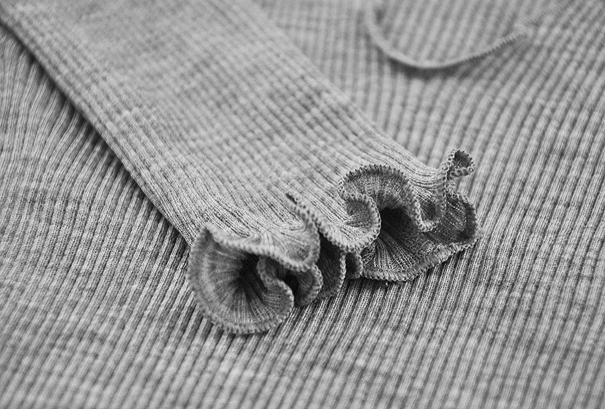 EGI Luxury Wool Silk V-Neck Long Sleeve Top. Proudly Made in Italy (1493) - tittimitti - Flyclothing LLC