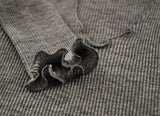 EGI Luxury Wool Silk V-Neck Long Sleeve Top. Proudly Made in Italy (1493) - tittimitti - Flyclothing LLC