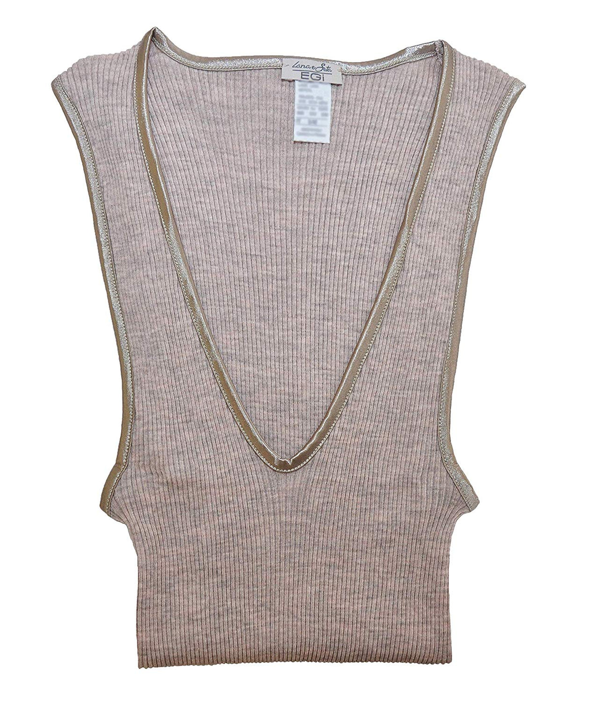 EGI Luxury Wool Silk V-Neck Tank Top. Proudly Made in Italy. - tittimitti - Flyclothing LLC