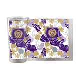 Orlando City 20oz Floral Stainless Steel Tumbler