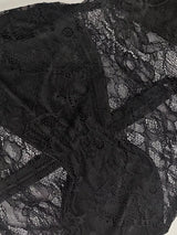 Lace Sheer Mock Neck Long Sleeve Maxi Dress - Trendsi - Flyclothing LLC