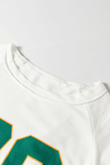Number 76 Round Neck Long Sleeve Top - Trendsi - Flyclothing LLC