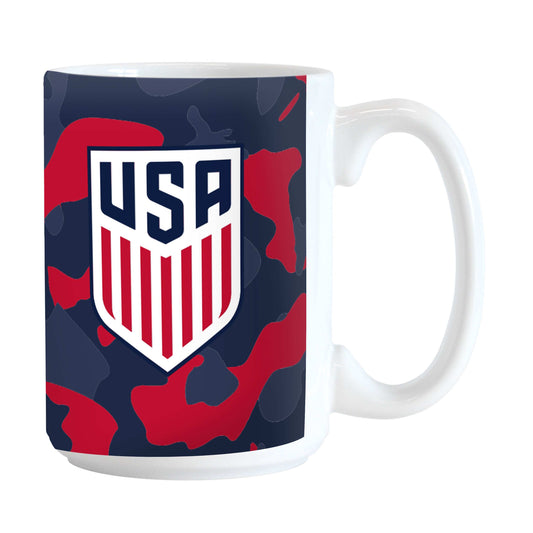 US Mens Soccer Team 15oz Camo Sublimated Mug - Logo Brands - Flyclothing LLC