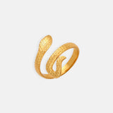 Titanium Steel Snake Shape Bypass Ring - Trendsi - Flyclothing LLC