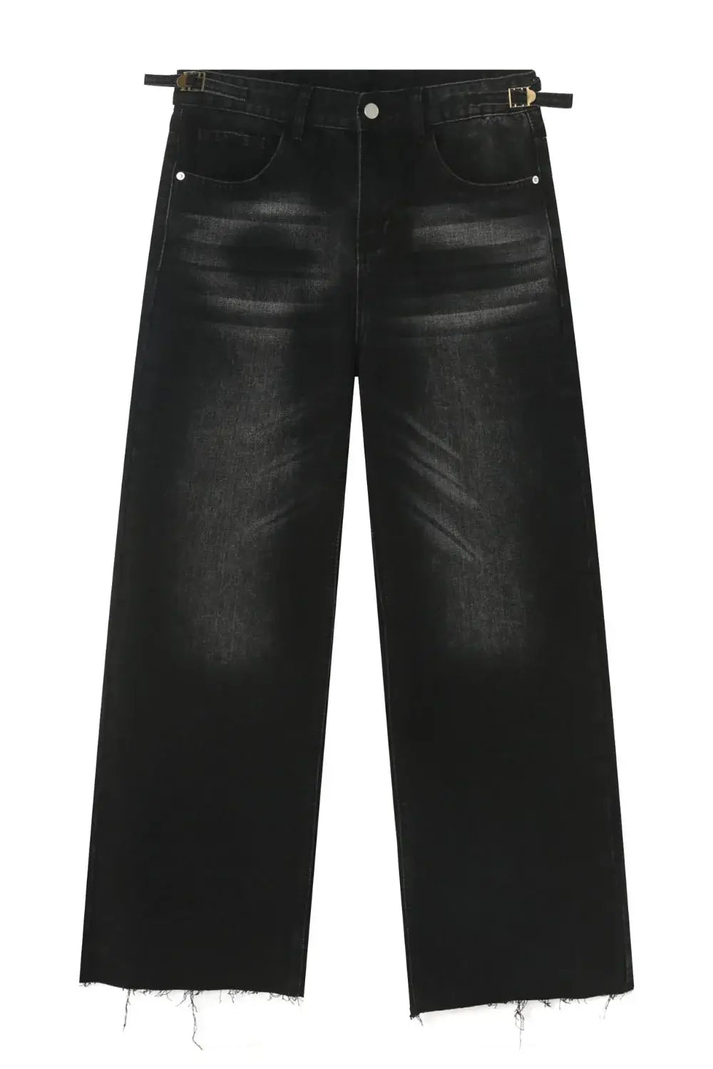 Men's Frayed Hem Jeans - Trendsi - Flyclothing LLC