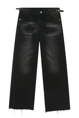 Men's Frayed Hem Jeans - Trendsi - Flyclothing LLC
