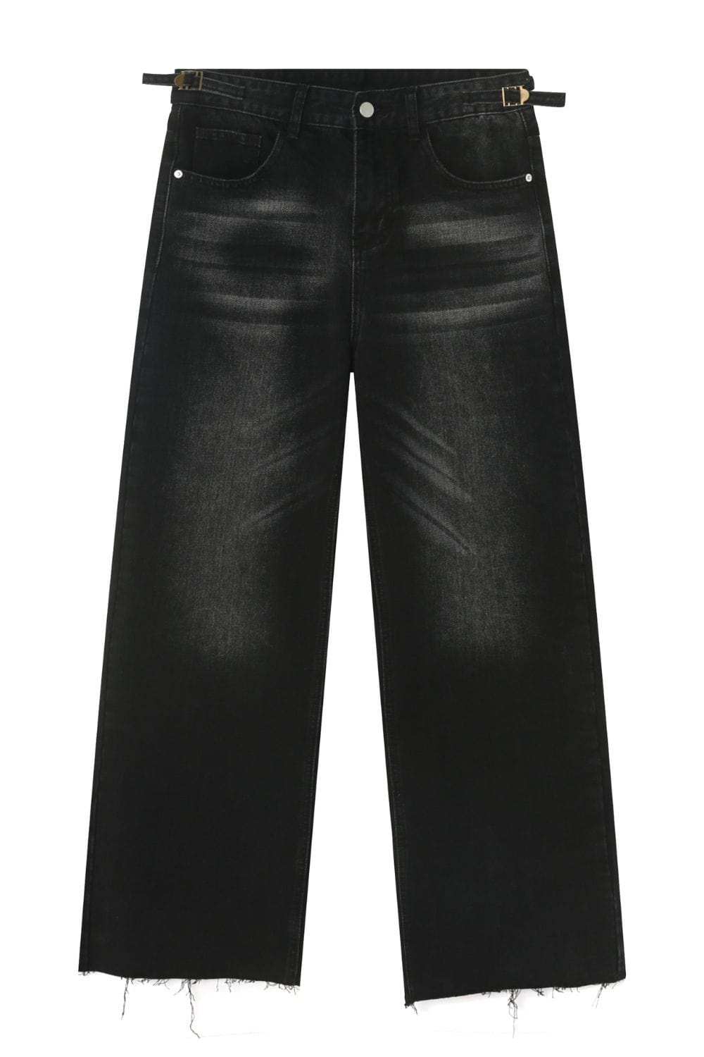 Men's Frayed Hem Jeans - Trendsi - Flyclothing LLC