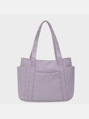 Oxford Cloth Tote Bag with Zipper - Trendsi