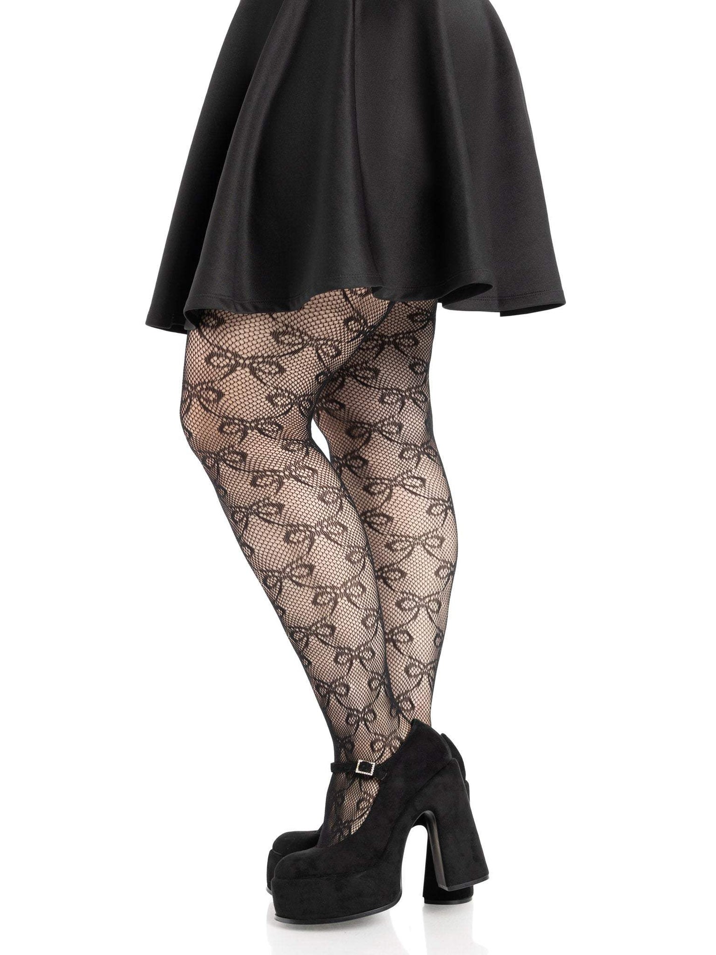 Bow Net Tights