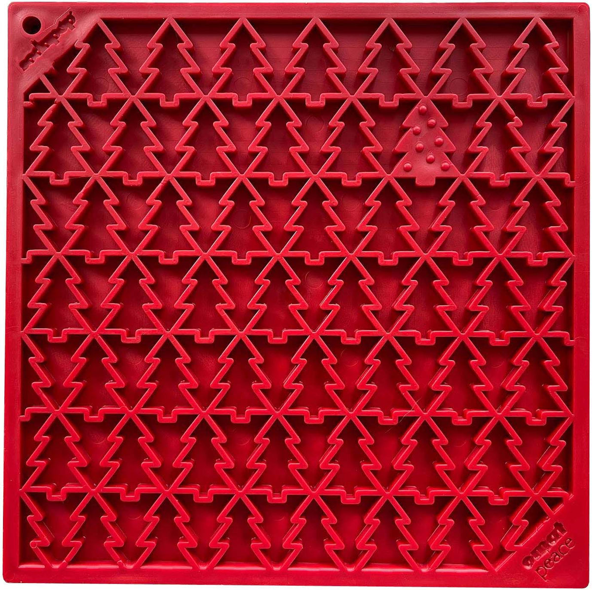 "Peace" Christmas Tree emat - Enrichment Lick Mat for Dogs and Cats | Christmas Tree design | SodaPup - SodaPup/True Dogs, LLC - Flyclothing LLC