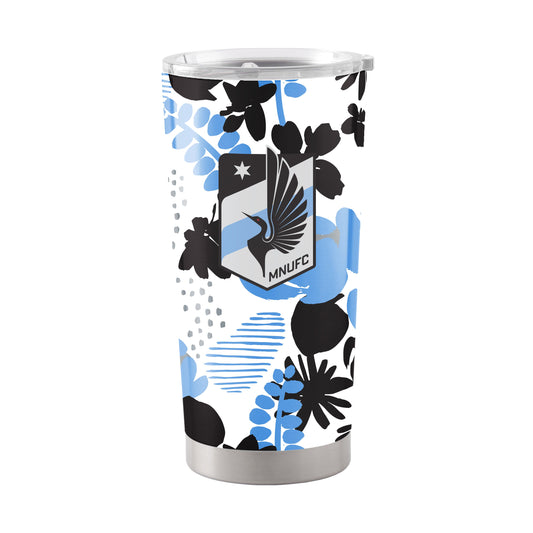 Minnesota United 20oz Floral Stainless Steel Tumbler