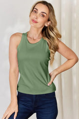 Basic Bae Full Size Round Neck Racerback Tank - ShopBasicbae - Flyclothing LLC
