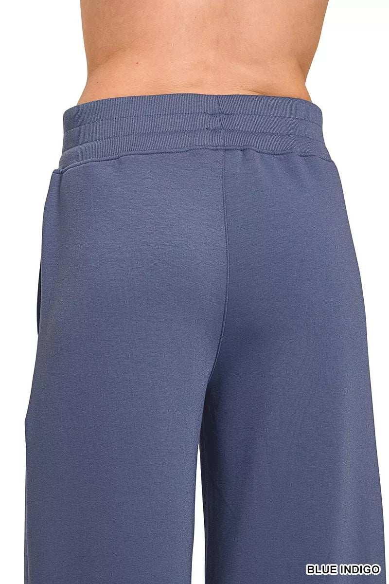 Zenana Scuba Collared Pullover and Pants Set - Trendsi - Flyclothing LLC