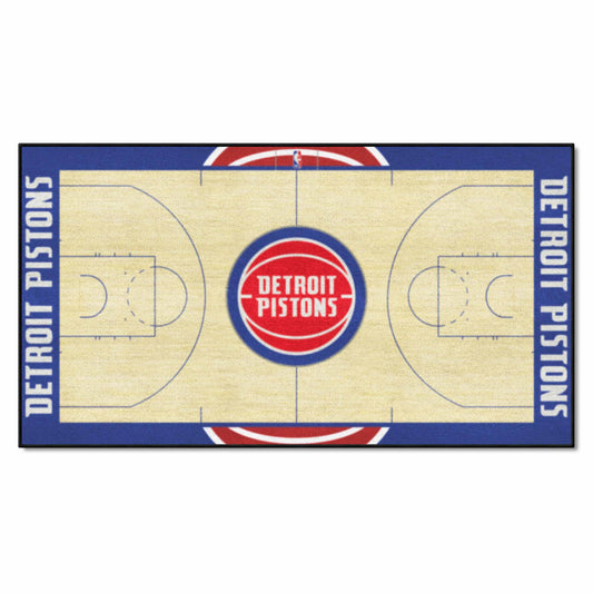 Detroit Pistons Pistons Large Court Runner Rug - 30in. x 54in. - Detroit Pistons