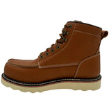 Rancho: Men's 6" Moc Toe: Saddle Tan- [COMPOSITE SAFETY TOE]- 9257 - AdTec - Flyclothing LLC