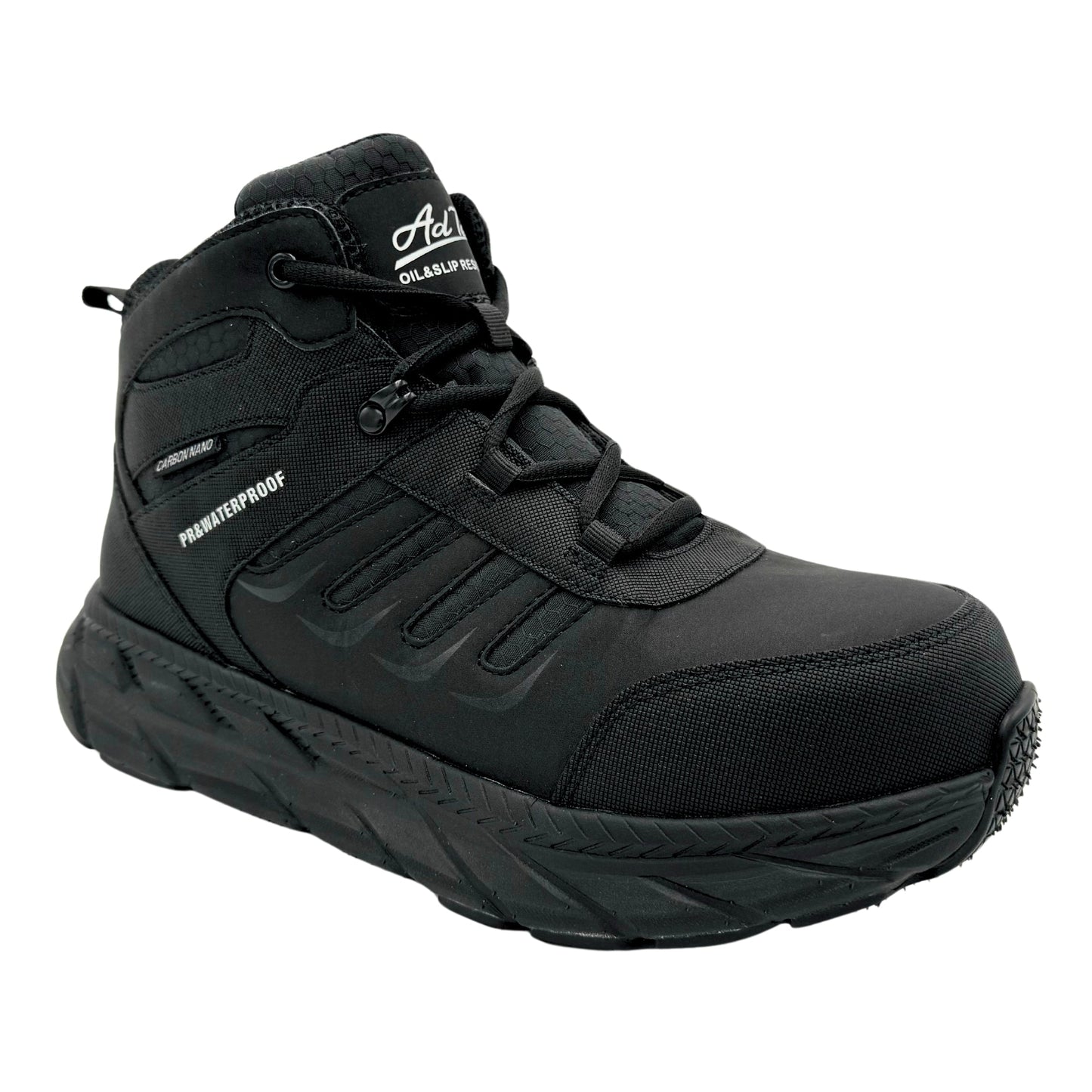 Adtec ULTRALIGHT: WOMEN'S 6" WORK BOOT: BLACK [ NANO SAFETY TOE, WATERPROOF, PR, SR, EH] - AdTec - Flyclothing LLC