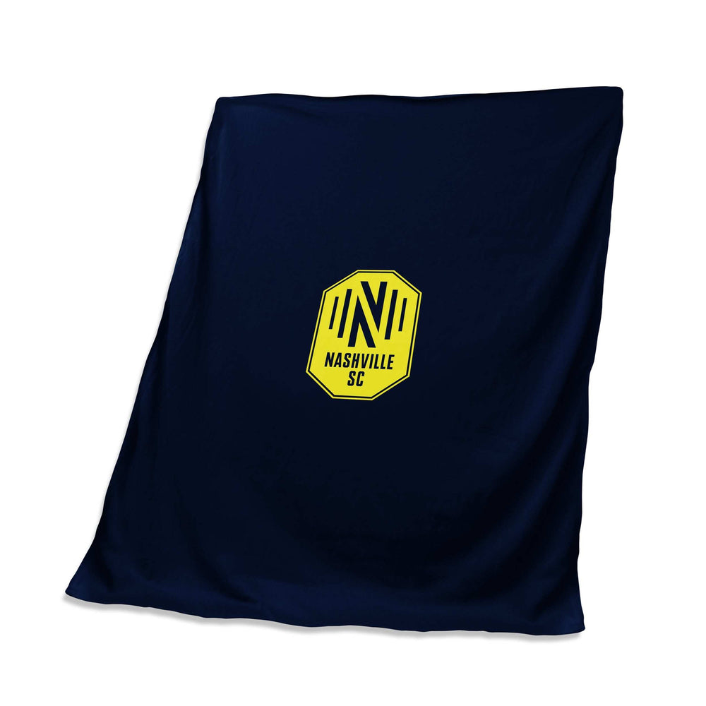 Nashville SC Navy Screened Sweatshirt Throw f/ Primary Logo - Logo Brands - Flyclothing LLC