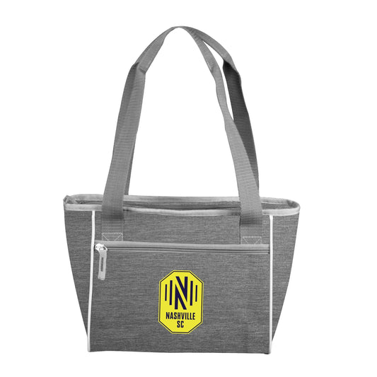 Nashville SC Charcoal Crosshatch 16 Can Cooler Tote - Logo Brands - Flyclothing LLC