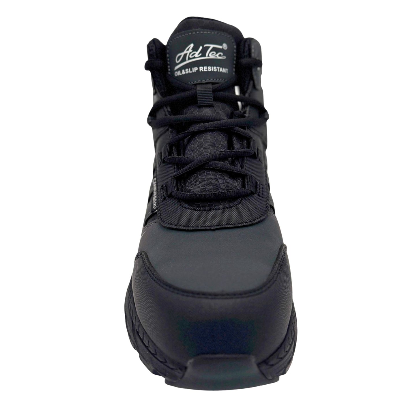 AdTec Ultralight ESD: Men's 6" work boot: Black/Dark Grey [Nano safety toe, wp, pr, sro, ESD] - Black