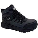 AdTec Ultralight ESD: Men's 6" work boot: Black/Dark Grey [Nano safety toe, wp, pr, sro, ESD] - Black