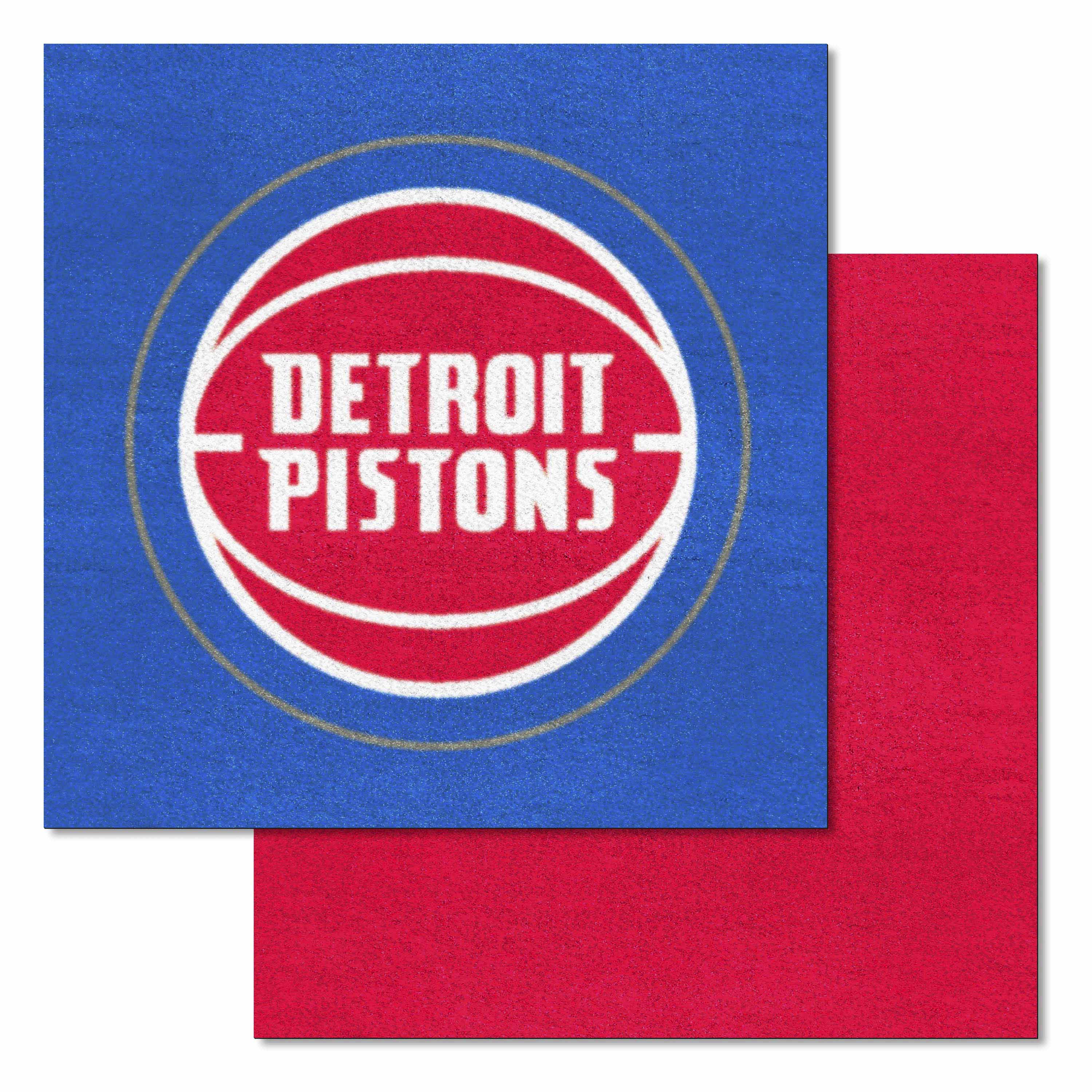 Detroit Pistons Team Carpet Tiles - 45 Sq Ft. - Detroit Pistons