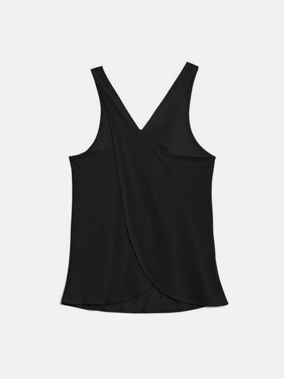 Crisscross Scoop Neck Active Tank - Trendsi - Flyclothing LLC