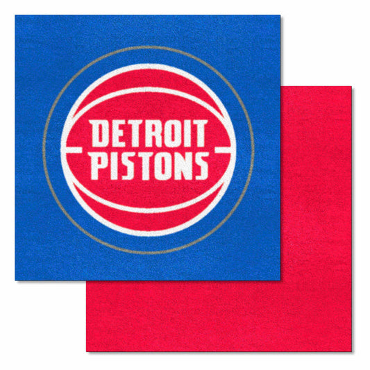 Detroit Pistons Team Carpet Tiles - 45 Sq Ft. - Detroit Pistons