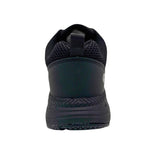 AdTec Ultralight ESD Women's 4 Inch Work Sneaker Black/Dark Grey - heel view