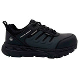 AdTec Ultralight ESD Women's 4 Inch Work Sneaker Black/Dark Grey - side view