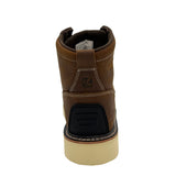 AdTec Guardian Pro Men's 6 Inch Work Boot Brown - back view