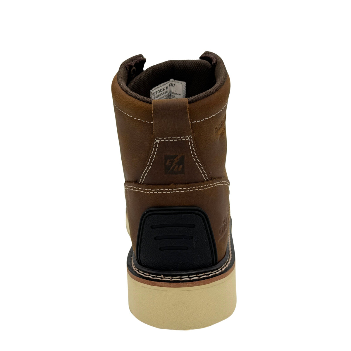 AdTec Guardian Pro Men's 6 Inch Work Boot Brown - back view