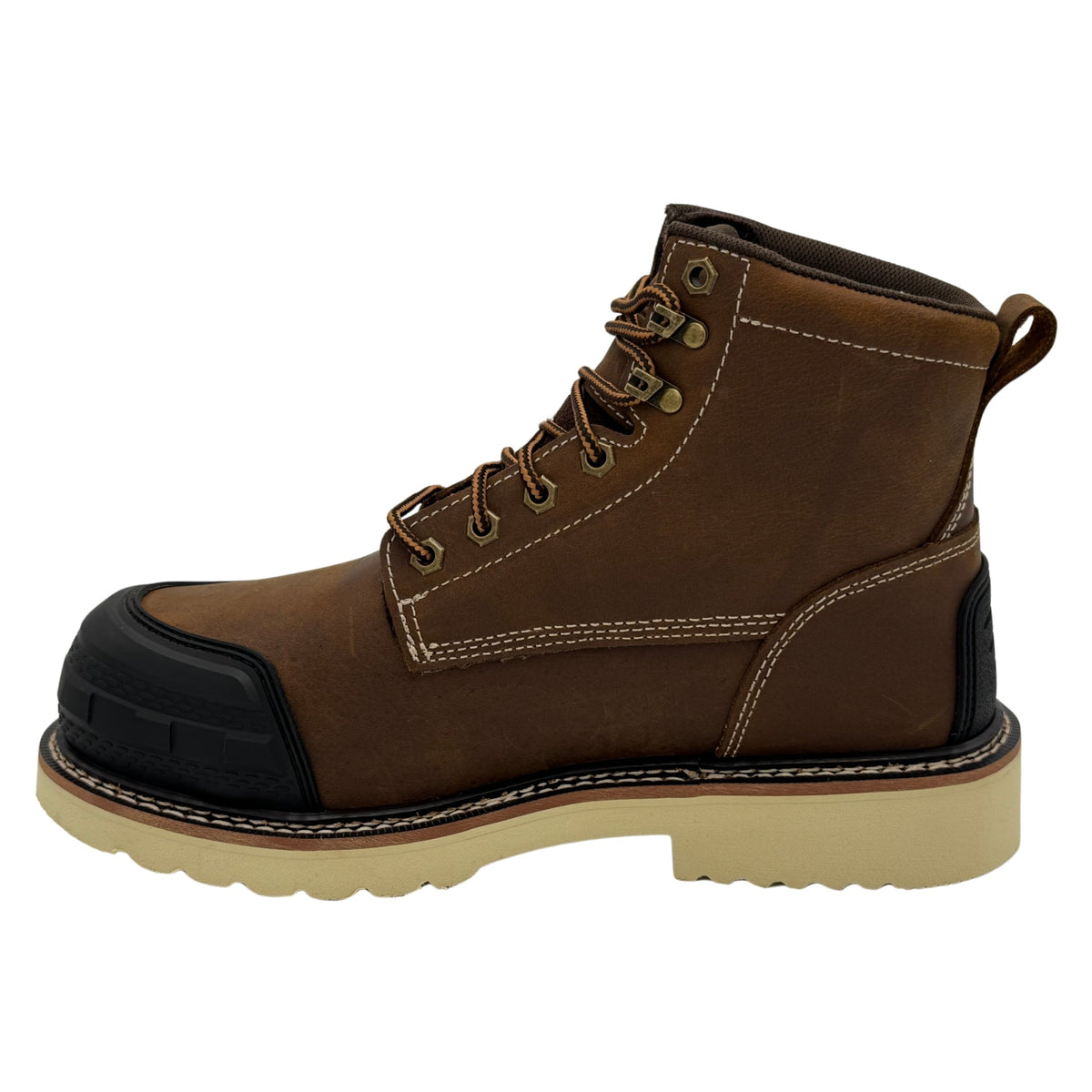 AdTec Guardian Pro Men's 6 Inch Work Boot Brown - inside view