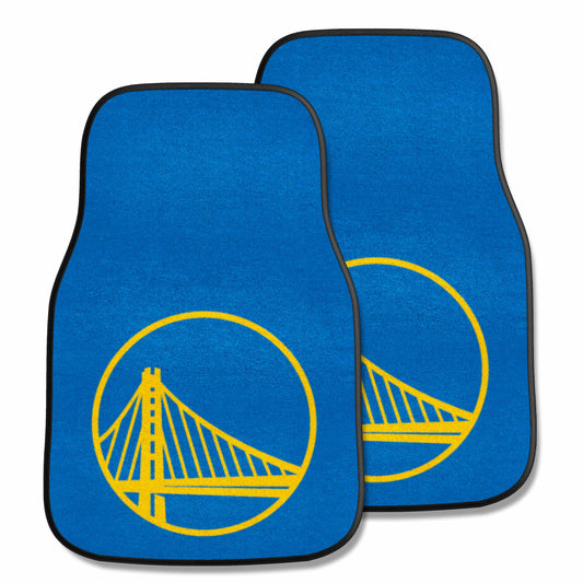 Golden State Warriors Front Carpet Car Mat Set - 2 Pieces - Golden State Warriors