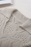 Hollow Out Johnny Collar Sweater - Trendsi - Flyclothing LLC