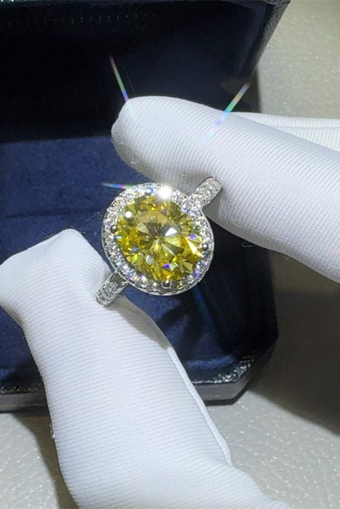 3 Carat Moissanite 925 Sterling Silver Ring - Trendsi - Flyclothing LLC