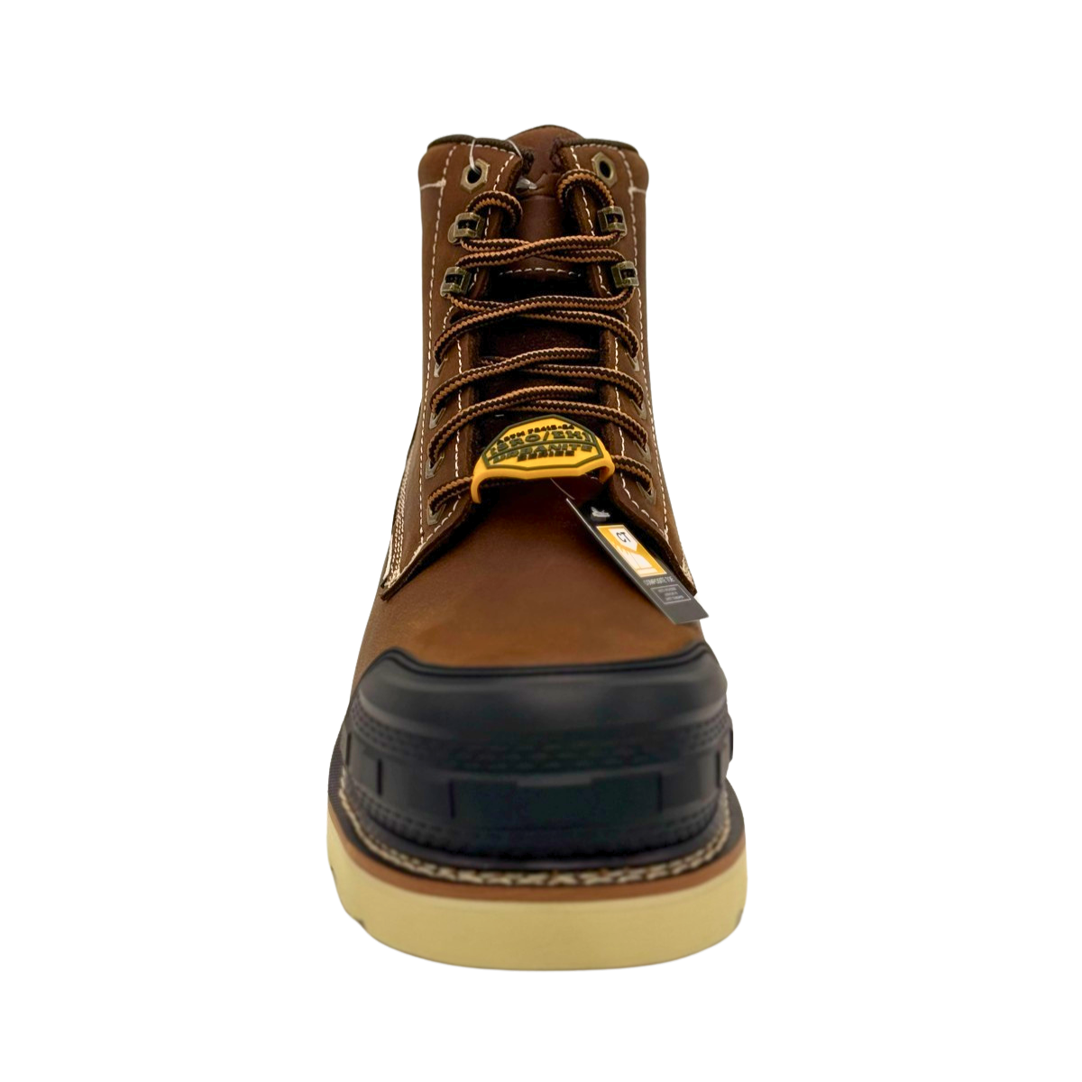 Guardian - Men's 6" Rubber Toe Work Boot – Brown [COMPOSITE SAFETY TOE] [Puncture-Resistant | EH | Slip-Resistant] 9271 - AdTec - Flyclothing LLC