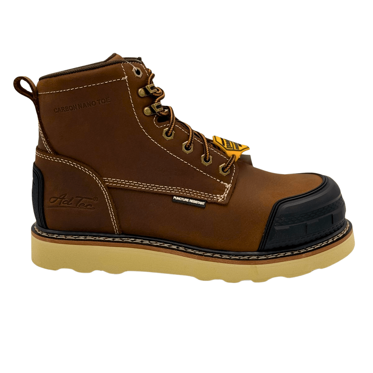 AdTec Guardian Men's 6" Comp Toe Guard Work Boot - Brown - AdTec - Flyclothing LLC