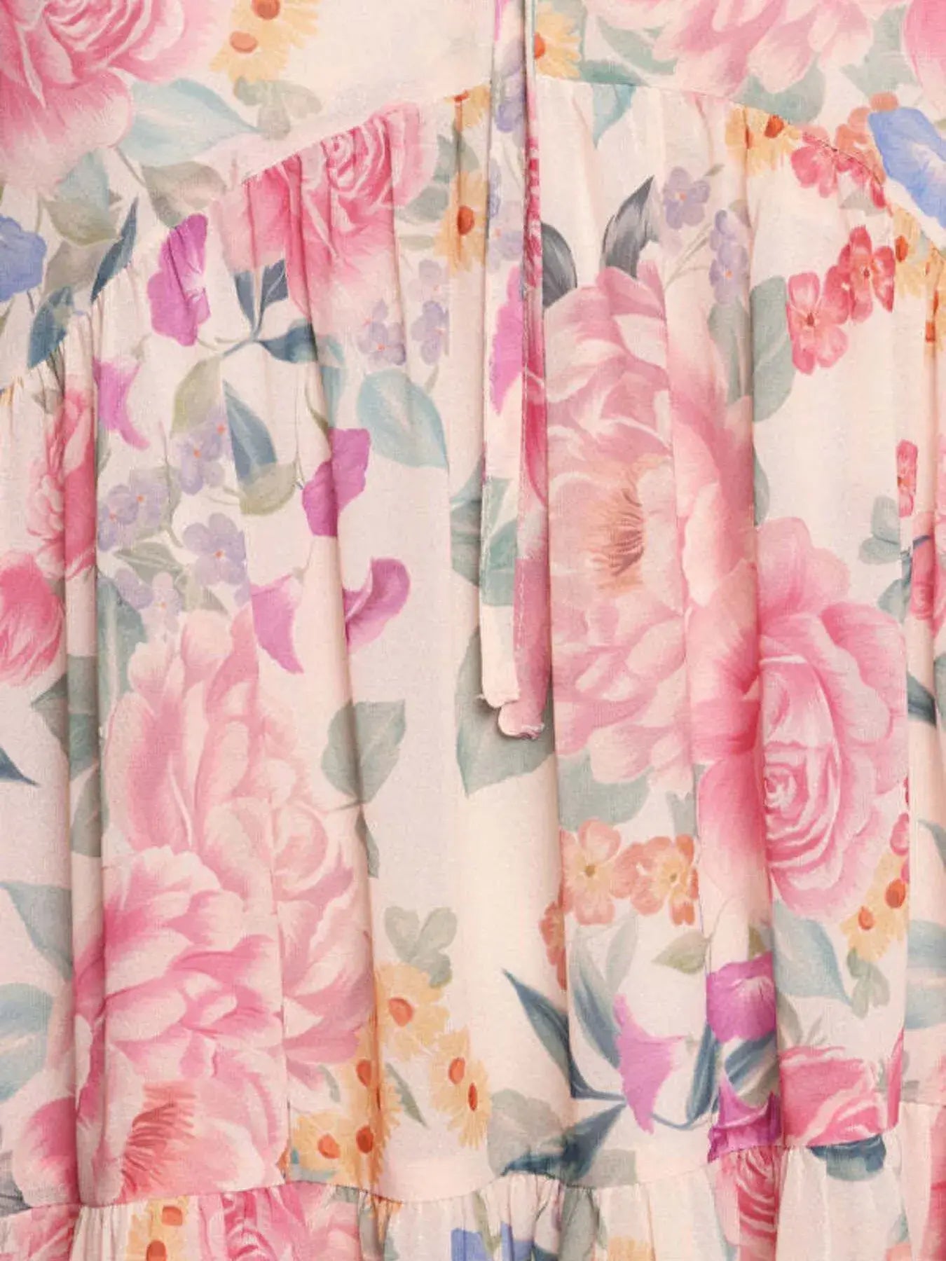 Floral Print Sleeveless Tiered Mini Dress - Trendsi - Flyclothing LLC
