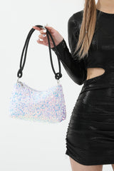 Sequin Double Strap Shoulder Bag - Trendsi