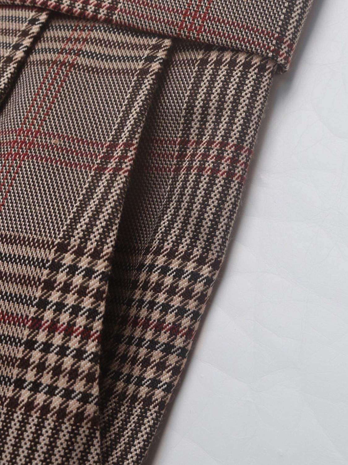Perfee Plaid Straight Pants with Pockets - Trendsi - Flyclothing LLC