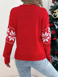 Christmas Snowflake Cable Knit Sweater - Trendsi - Flyclothing LLC