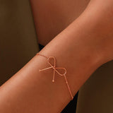 Titanium Steel Bow Bracelet - Trendsi - Flyclothing LLC