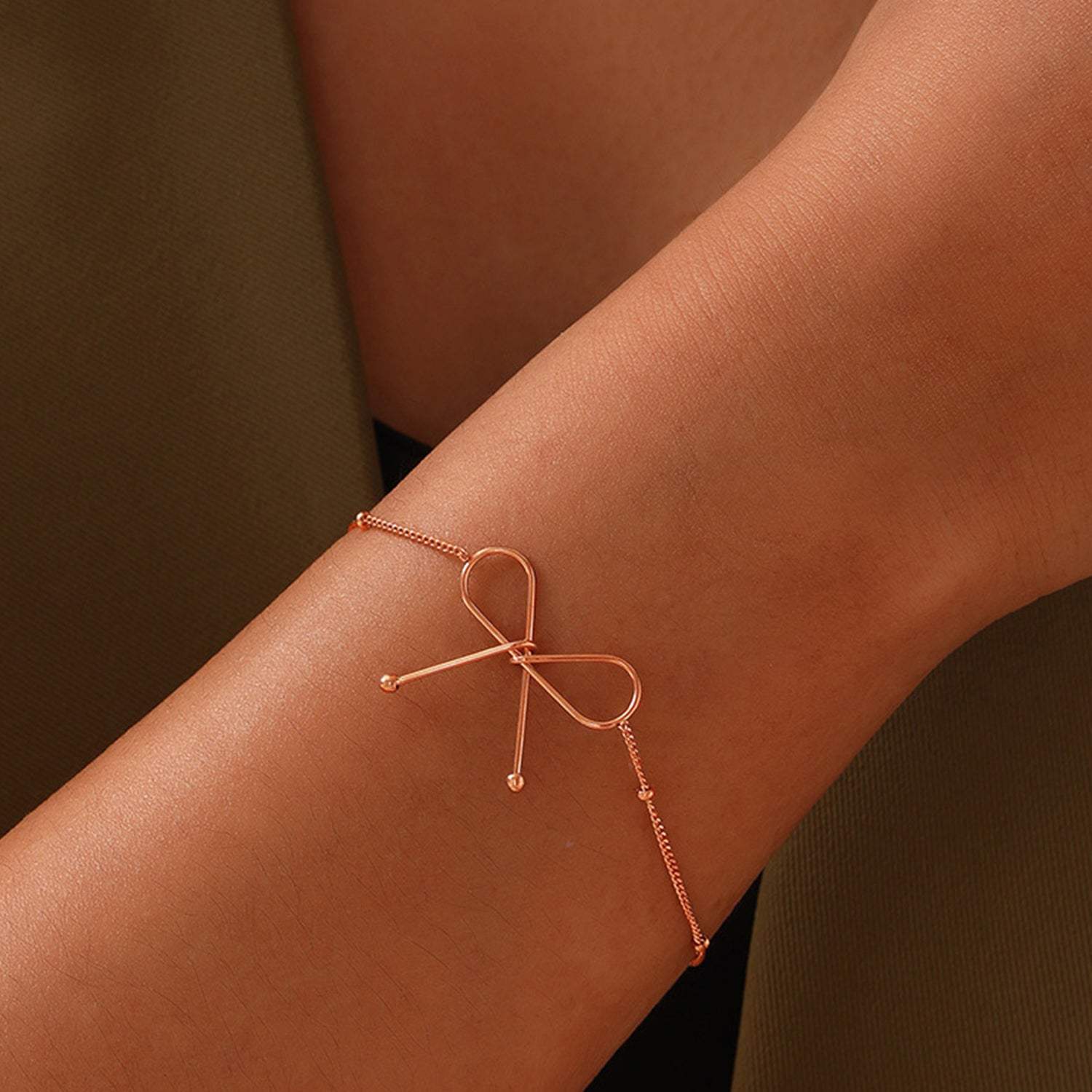 Titanium Steel Bow Bracelet - Trendsi - Flyclothing LLC